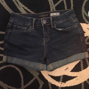 Aeropostale mid-rise jean shorts